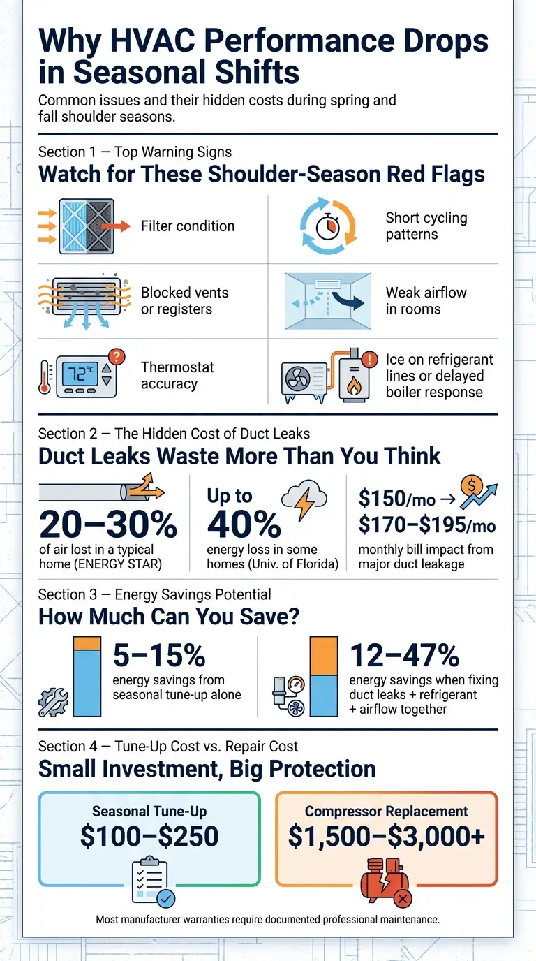 HVAC Seasonal Performance: Key Stats & Warning Signs