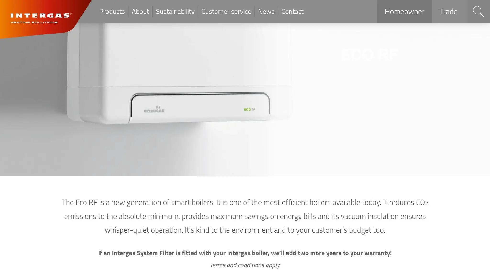 Intergas Compact ECO RF