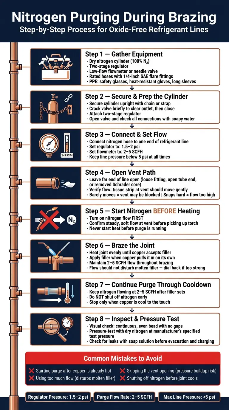 Nitrogen Purging During Brazing: Step-by-Step Setup & Flow Guide