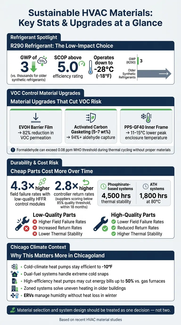 Sustainable HVAC Materials: Key Stats & Upgrades at a Glance