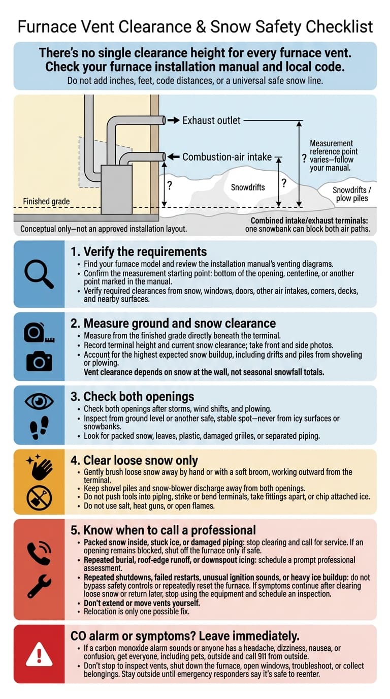 Furnace Vent Clearance: Winter Safety Checklist