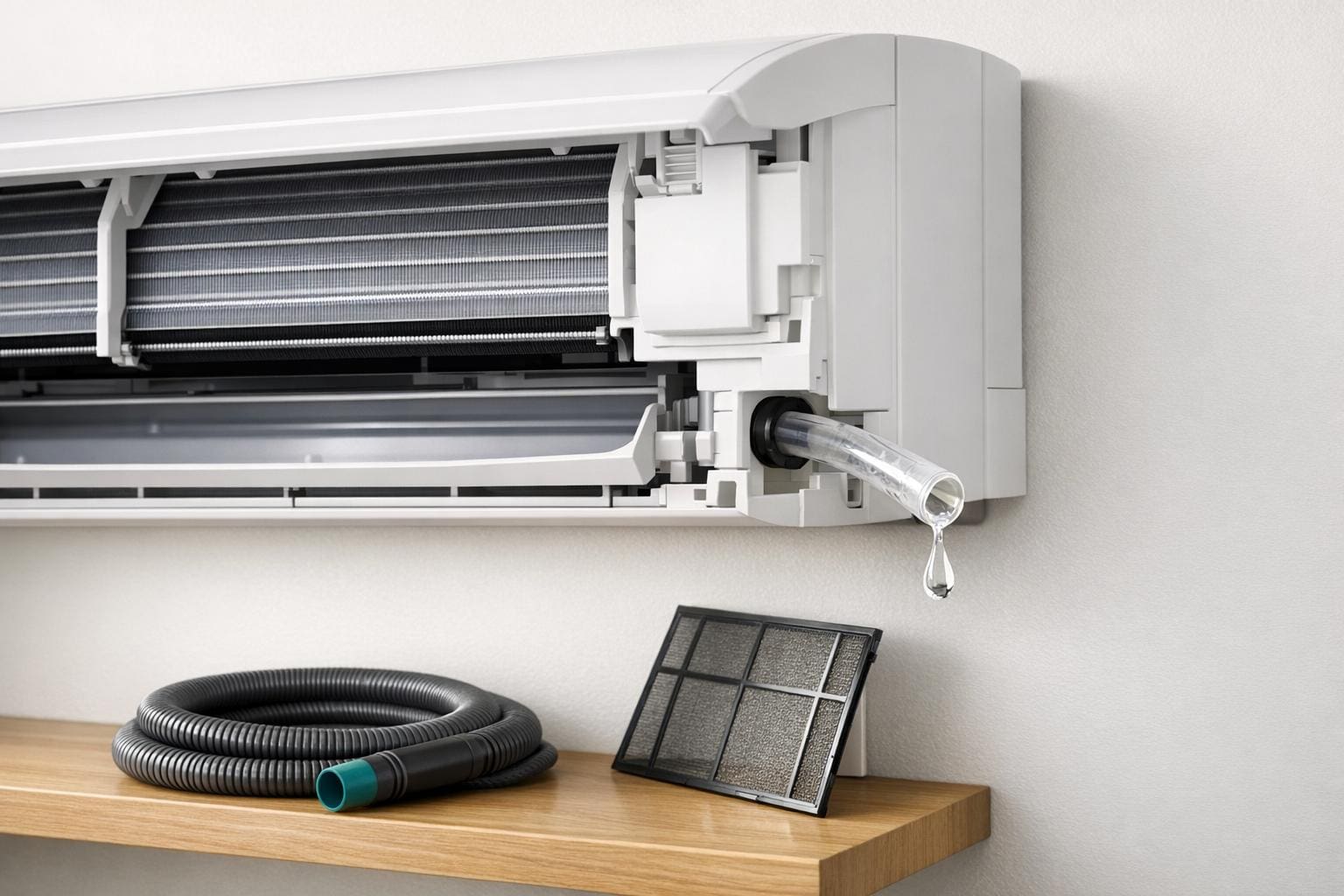 Mini Split Condenser Open Ultimate Guide to Mini-Split Drainage Problems | Eco Temp HVAC